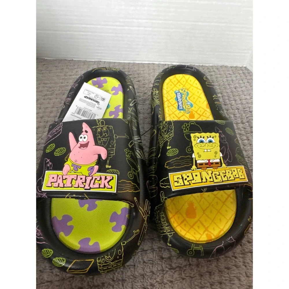 Ground Up SpongeBob SquarePants Patrick Star Comfort Slides Men Size 10 NEW